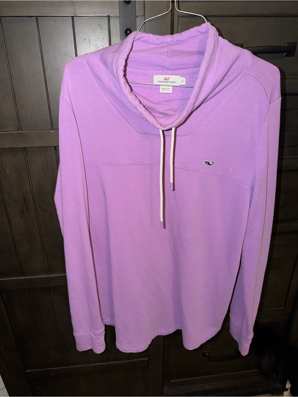 Vineyard Vines Lilac Cowl-Neck Pullover Sweater